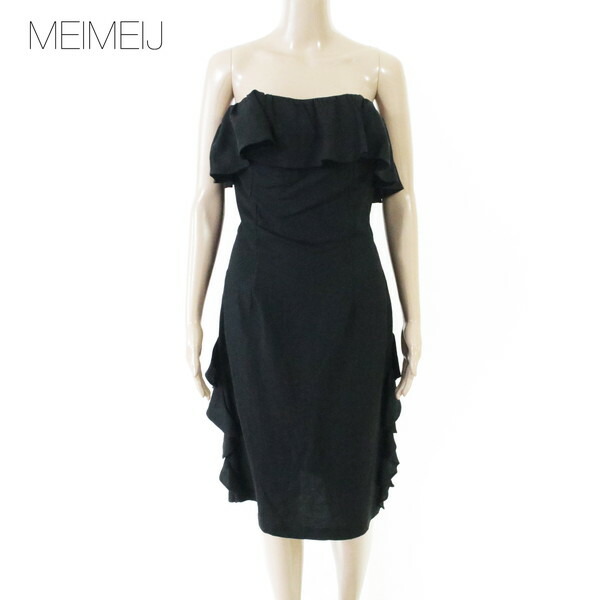 80%OFF 新品 メイメイジェイ MEIMEI J 衣装 40 EOP1794 M大きさ 黒いこと レディース ベアいの一番衣装  リネン ビスチェ イタリア製
