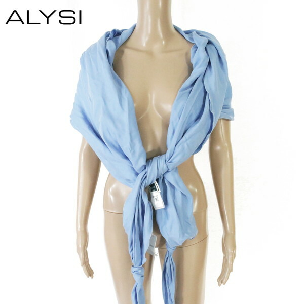 【期間限定お試し価格】 楽天市場】80%OFF 新品 ブルー EOT1107 ストール ALYSI アリジ 小物