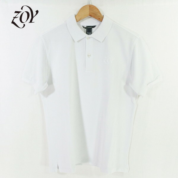 60%OFF 新品 ゾーイ ZOY ポロシャツ 1004 HCS685 LL-3Lサイズ ライトグレー メンズ カットソー コットン100% 鹿の子地 ナノファイン加工 防臭効果 春夏 ゴルフウェア 071442008