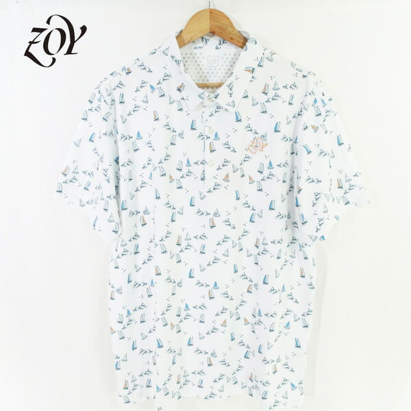 60%OFF 新品 ゾーイ ZOY スポーツシャツ 1004 HCS693 LL-3L大きさ 白いこと メンズ カットソー ポリエステル×ポリウレタン POLYGIENE 春夏 ゴルフお召しもの 071432032
