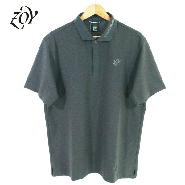 60%OFF 新品 ゾーイ ZOY ポロシャツ 1004 HCS695 LL-3Lサイズ グレー メンズ カットソー ポリエステル100% DOT MESH COOL 春夏 ゴルフウェア 071442034