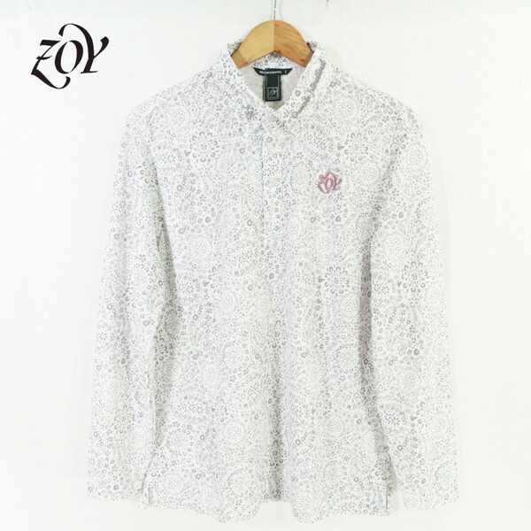 60%OFF 新品 ゾーイ ZOY ポロシャツ 1003 HCS705 L-LLサイズ ホワイト メンズ カットソー 長袖 ポリエステル100% ナノファイン加工 防臭効果 春夏 ゴルフウェア 071442009｜エーエムアイクローズ店
