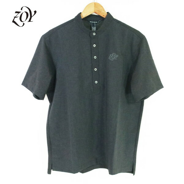 60%OFF 新品 ゾーイ ZOY シャツ 1002 HCS710 M-Lサイズ チャコールグレー メンズ カットソー スタンドカラー モックネック ポリエステル100% Primeflex 春夏 ゴルフウェア 071442025｜エーエムアイクローズ店