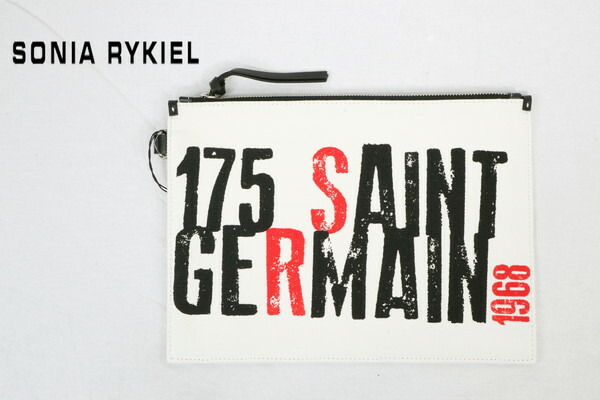 80%OFF 新品 ソニアリキエル SONIA RYKIEL バッグ LOT1150 ホワイト レディース クラッチバッグ キャンパス地 アウトレット インポート アウトレット