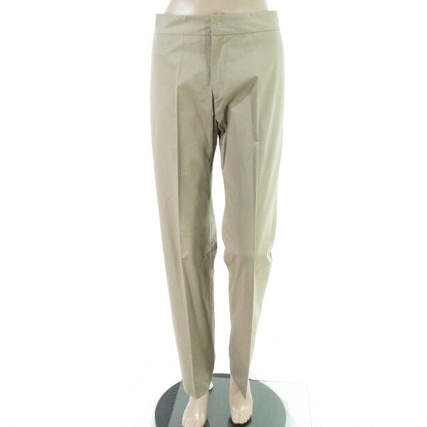 90%OFF 新品 エンネオットミラノ N_8 milano パンツ 40 LPT3779 Mサイズ ベージュ レディース コットンパンツ ストレート イタリア製 春夏