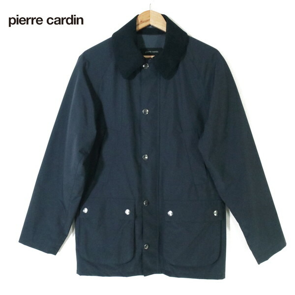 70%OFF 新品 ピエールカルダン pierre cardin コート L MCO211 Lサイズ ネイビー メンズ ステンカラーコート ナイロン100% ハーフ丈 秋冬 460-42Y