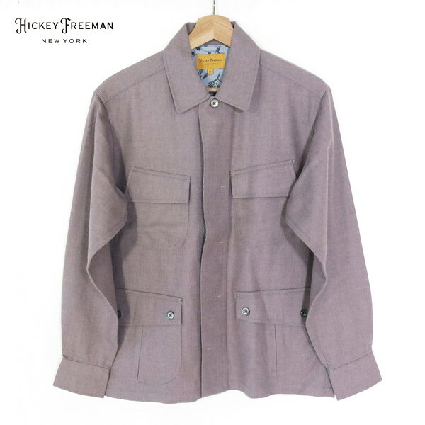 『百貨店SALE銀行割引客体』80%OFF 新品 ヒッキーフリーマン Hickey Freeman 取りまかなう櫂 L MJK1561 L大きさ くすんだパープル メンズ 上衣 羊毛100% 日本製 春夏秋 139-415
