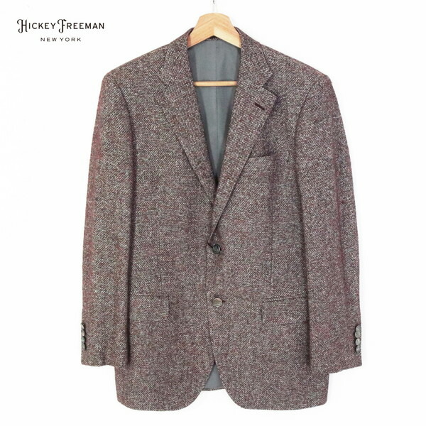 『百貨店SALE割り引き客体』75%OFF 新品 ヒッキーフリーマン Hickey Freeman 上衣 AB6 MJK1580 LL大きさ パープル メンズ テーラードジャケット エルメネジルドゼニア出どころ お手々お手伝いさん 一塁手生産ライン スポーツジャケット 秋冬 034-01F