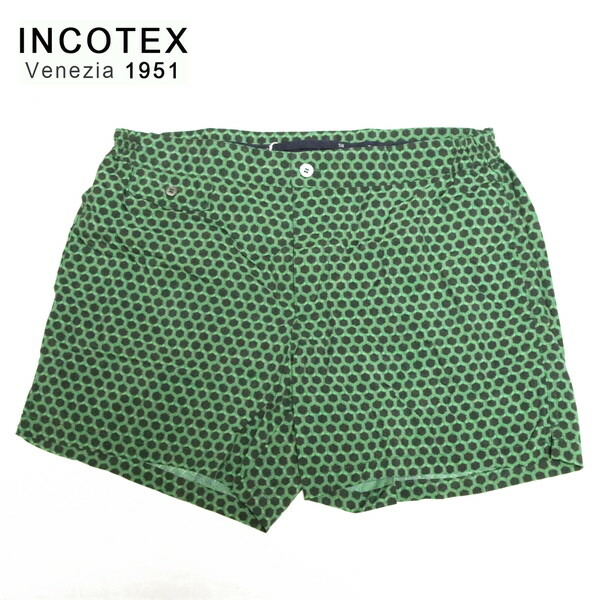 『百貨店SALE銀行割引客体』60%OFF 新品 インコテックス INCOTEX mare 水泳着 50 MOT1950 LL大いさ 緑であること メンズ ナイロン100% スイムウェア サーフズボン下 海食麺麭 さる股引き印字機 14B002 SW175