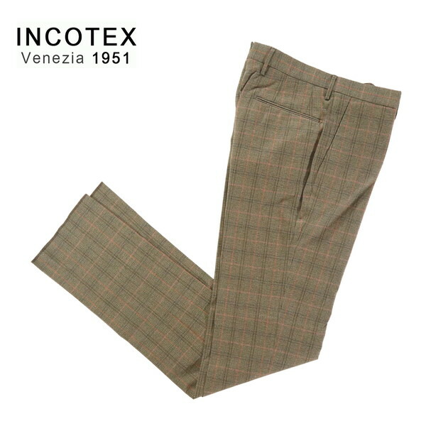 『百貨店SALE銀行割引客体』60%OFF 新品 インコテックス INCOTEX ズボン下 52 MPT2757 3L大きさ 赤銅色ベージュ メンズ 御前上等綿織物 照合のしるし SLIM fit