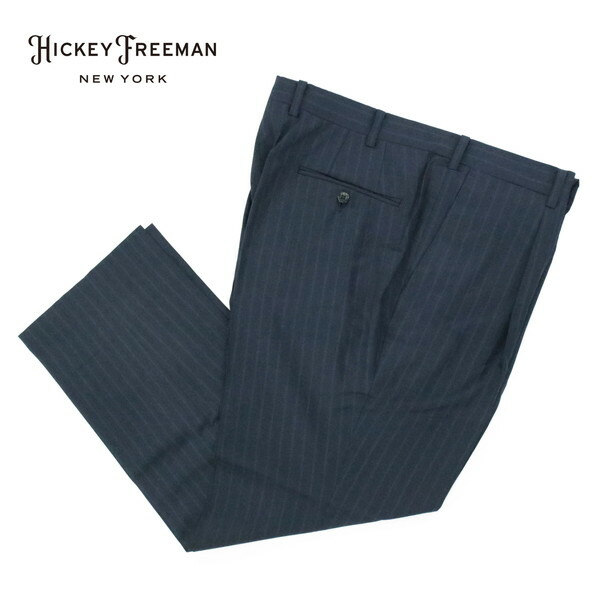 85%OFF 訳あり 新品 ヒッキーフリーマン Hickey Freeman ズボン下 88 MPT3013 3L大きさ 米国海軍 スラックス 商行為 壱タック 羊毛100% 日本製 春夏 SO-14842