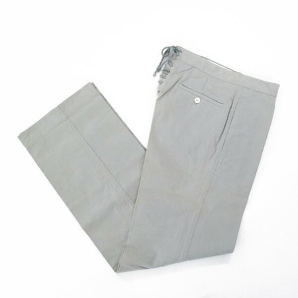85%OFF 訳あり 新品 マイケルバスティアン MICHAEL BASTIAN パンツ 44 MPT2969 Sサイズ グレー チノパン コットン100% ワイドライン イタリア製 HZ8204M 6,178円