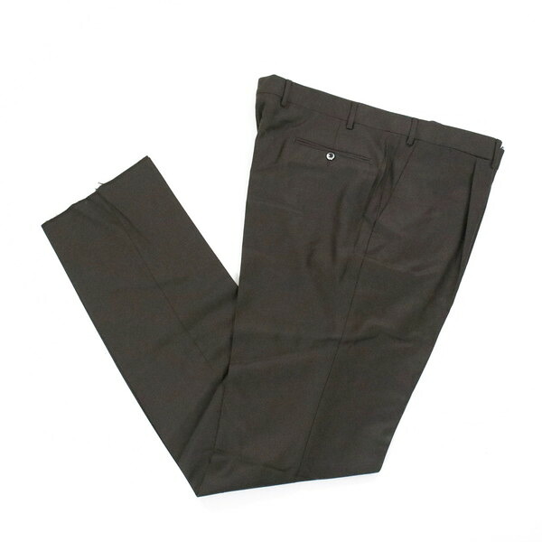 80%OFF 新品 アメデオフェッリ Amedeo Ferri パンツ 58 MPT2995 6Lサイズ ブラウン スラックス ウール100% ワンタック Super120'S イタリア製 春秋 大きいサイズ ビッグサイズ CL22/170｜エーエムアイクローズ店