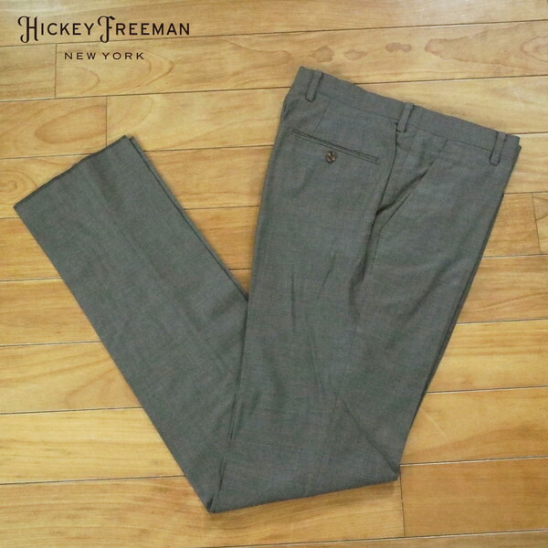 『百貨店SALE銀行割引客体』80%OFF 新品 ヒッキーフリーマン Hickey Freeman ズボン下 91 MPT3058 3L大きさ 薄墨色赤銅色 スラックス 羊毛×リヨ独居室×ポリウレタン 商行為 日本製 秋冬 062-51F