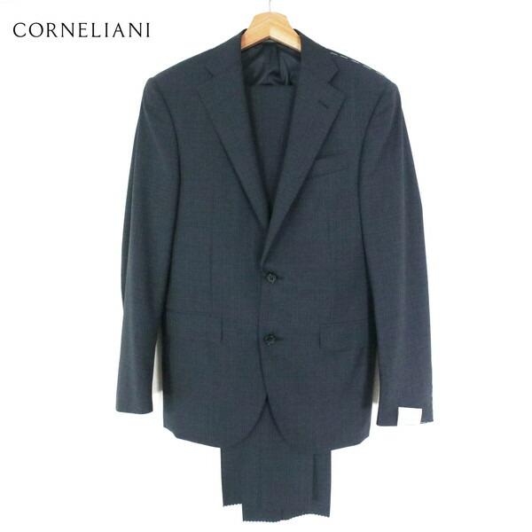 『百貨店SALE銀行割引客体』75%OFF 新品 コルネリアーニ CORNELIANI 背広 44 MSU1071 S大きさ 米国海軍 メンズ 2名取り草 側面ベンツ 羊毛100% 照合のしるし柄 イタリア製 春夏