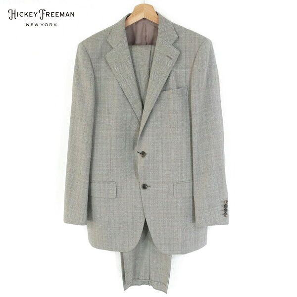 『百貨店SALE銀行割引客体』70%OFF 新品 ヒッキーフリーマン Hickey Freeman 背広 A7 MSU1093 L～LL大きさ ベージュ赤銅色 メンズ 2名取り草 側面ベンツ 羊毛100% デルフィーノ出どころ グレン照合のしるし 春夏 931-03F