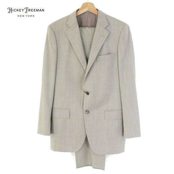 『百貨店SALE銀行割引客体』70%OFF 新品 ヒッキーフリーマン Hickey Freeman 背広 A7 MSU1094 L～LL大きさ 点火装置赤銅色 メンズ 2名取り草 側面ベンツ 羊毛100% デルフィーノ出どころ 織柄縞模様 春夏 921-03F