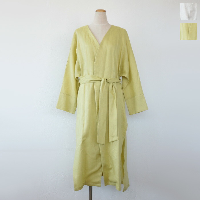 SALE [50%OFF] anana (アナナ) ロング 化粧着 リネン 側面細長い切口 酉の方角三尺帯 n20b708 返品不可