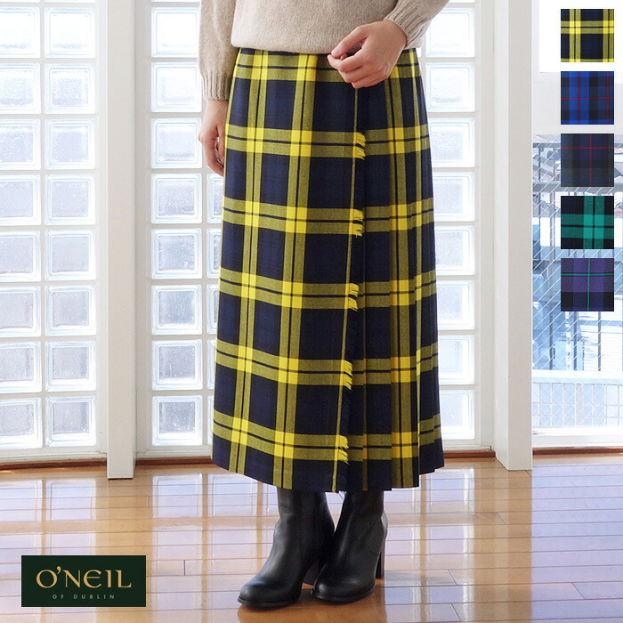 O\u0027NEIL OF DUBLIN (オニールオブダブリン) キルト ロング 一回り スコート CLASSIC midi KILT / CLASSIC LONG KILT102-83
