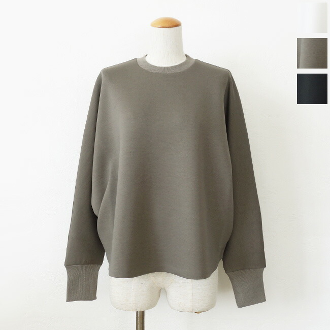 SALE [30%OFF] MICA&DEAL (マイカアンドディール) ライトドルマン プルオーバー 長袖 ラウンドヘム ストレッチ 0125309247 返品不可
