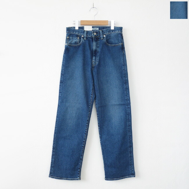 D.M.G (ドミンゴ) 5P ストレート デニムパンツ ストレッチ ユーズド加工 11-0230C