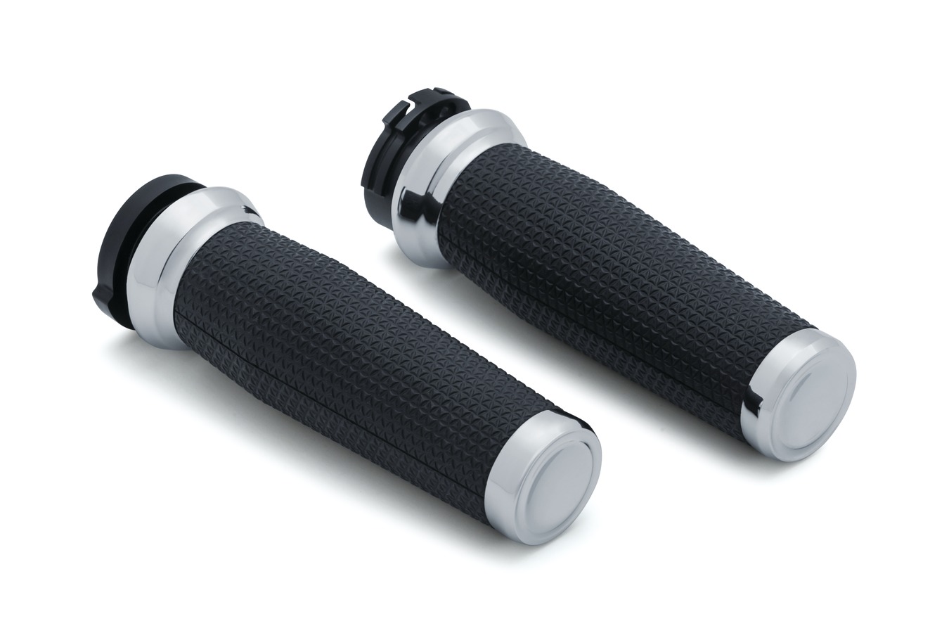 5940 kuryakyn クリアキン Thresher Grips for H-D Cable Throttle Chrome