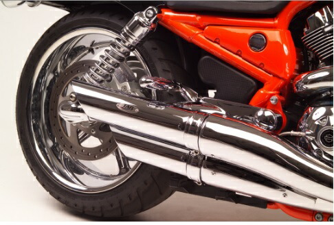 111-1220 TAB PERFORMANCE TAB パフォーマンス V-ROD SLASH CUT EXHAUST PIPES バッフル有り