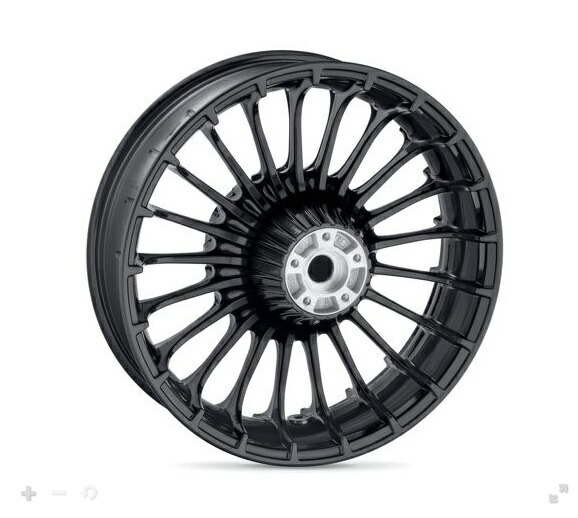 43300484 ハーレー純正 ホイール フロント,タービン,19X3.50 HD店 タービン・21インチフロントホイール コントラストクローム