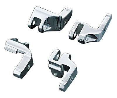 4588kuryakyn クリアキンDriver Floorboard Relocation Bracketsfor '97-'16 TouringChrome|アミダトレーディング