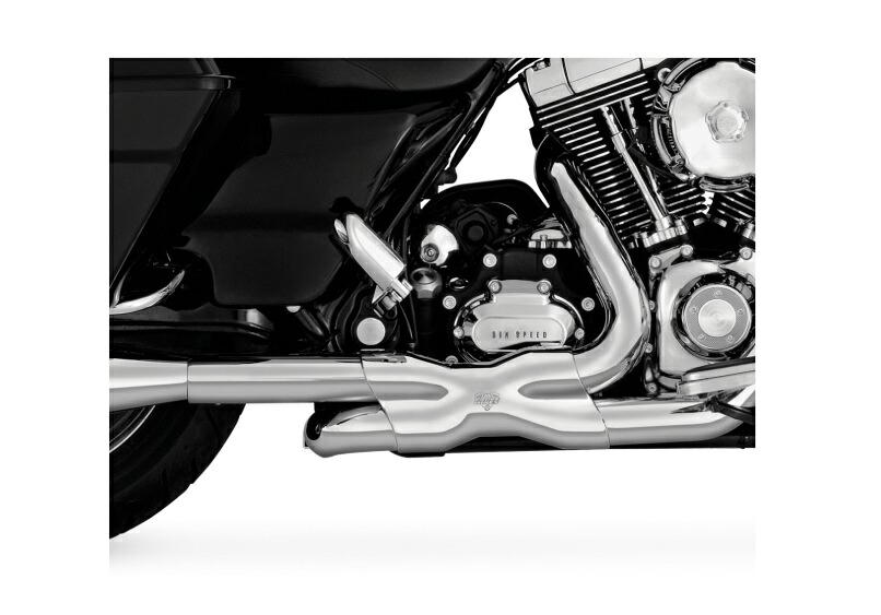 16332 バンス＆ハインズ VanceHines PowerDuals PCX パワーデュアルズ ヘッドパイプ クローム マフラー TOURING／TRIKE 09-16