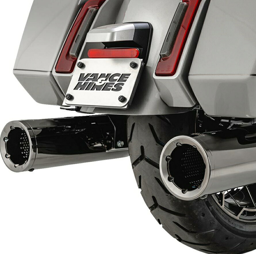16468 バンス＆ハインズ VanceHines Hi-Output ハイアウトプット スリップオン ダーククローム マフラー TOURING（M8） 17年以降