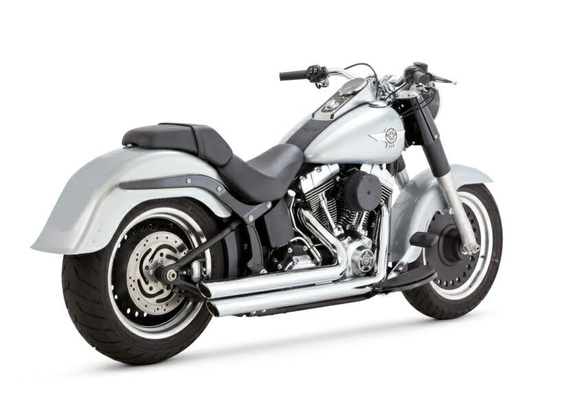 17339 バンス＆ハインズ VanceHines BigShots Staggered PCX ビッグショットスタッガード クローム マフラー CHR SOFTAIL 86-17
