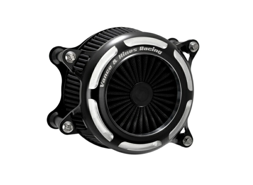 41115 バンス&ハインズ VanceHines VO2 エアインテイク ONYX ブラック TWIN CAM(ケーブル2本引き)99-17