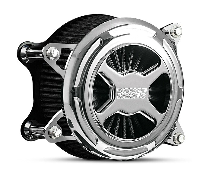 72339バンス＆ハインズVanceHines VO2 エアインテイク X エックス クローム Sportster 91-22｜アミダトレーディング