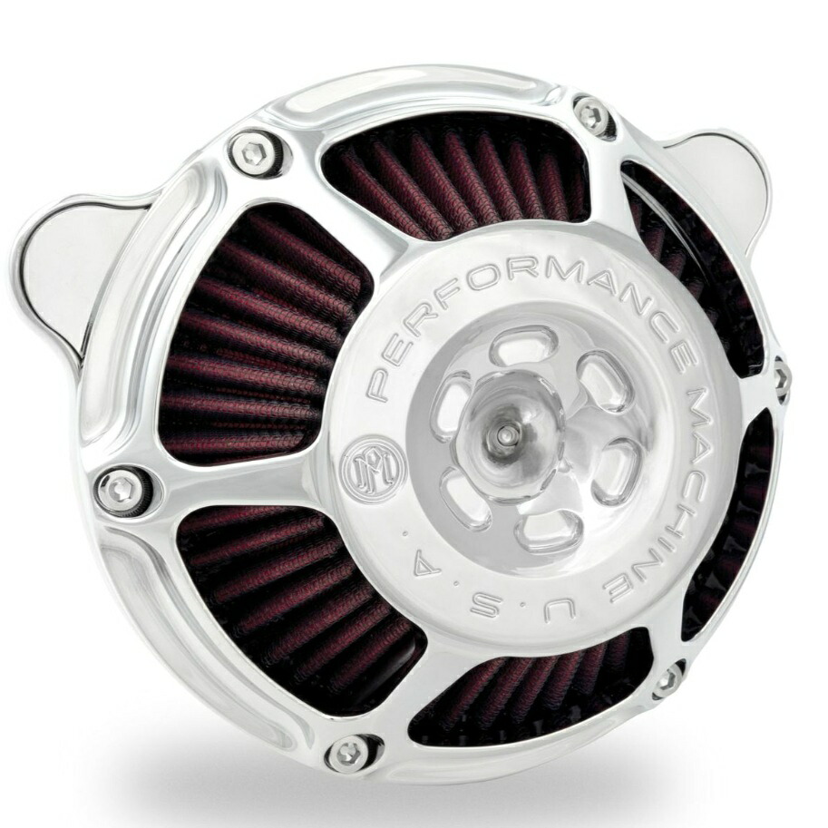0206-2164-CHPerformance MachineMAX HP エアクリーナーキット (クローム) 2024以降 ツーリング|アミダトレーディング