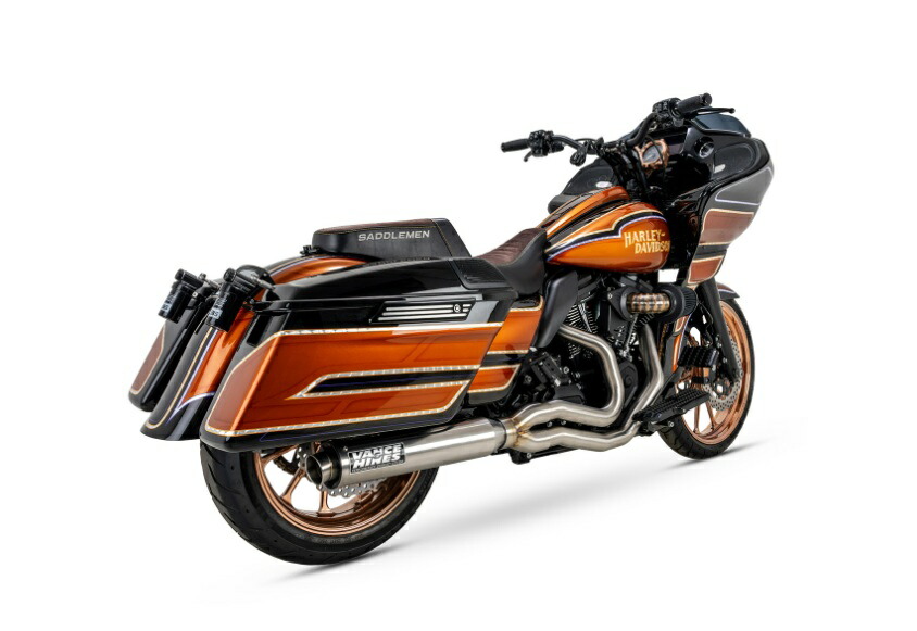 27337 バンス＆ハインズ VanceHines Supersport 2-1 フルエキゾースト ステンレス マフラー TOURING（M8） 17-23