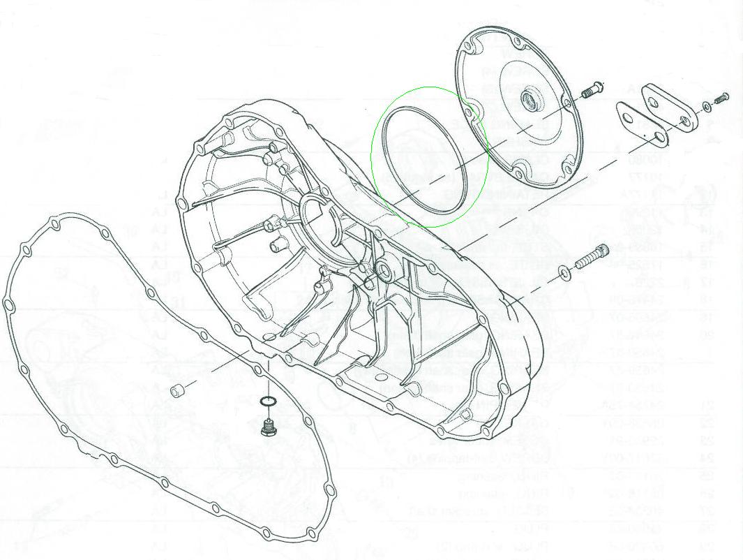 【楽天市場】2546394Aクラッチ インスペクションカバーガスケット：アミダトレーディング