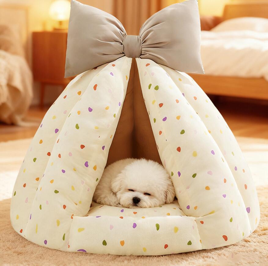 ペットベッド 猫 犬 大型犬 中型犬 ペット ベッド ドームハウス ペットベッド ドーム型 ベッド ドーム ハウス ペットテント ペット用寝袋 ペット用品 保温防寒 洗える 寒さ対策 滑り止め 快適 柔らかい半密閉式暖かいもこもこあったか ぐっすり眠れる 送料無料