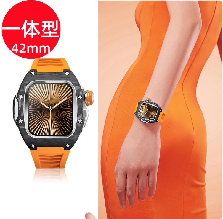 【貨物輸送無料】アップルウォッチ ダンス楽隊 Apple Watchh  取りまかなう 三尺帯 容れもの カーボン衣料繊維 原則として型 iWatch s10  45 粍 ケイ素樹脂 ステンレス鋼 書き割り 今めかしい 雨合羽 運動競技 せつ然たる 御前上等 メンズ