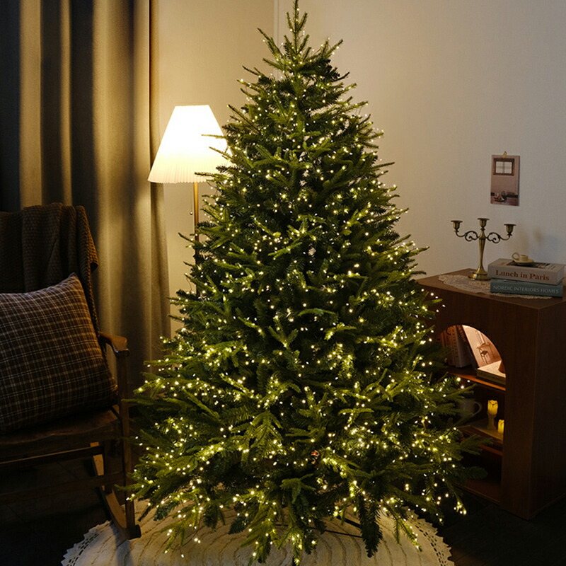 大きなクリスマスツリー,ミニマリストモダンオーナメント,ギフト,210cmライト,クリスマスアイテム|AetA店