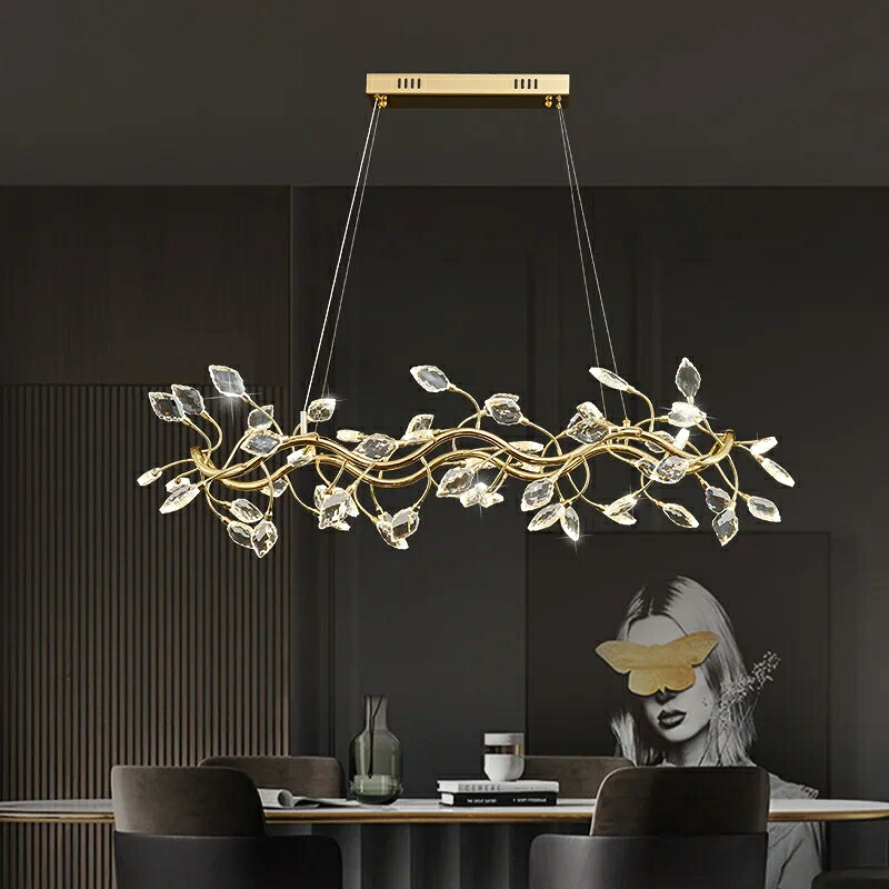 今めかしいな飛び切り水晶シャンデリヤ LED ファッションアートリビングルームレストランベッドルームヴィラホテルデュプレックスビルペンダントランプ