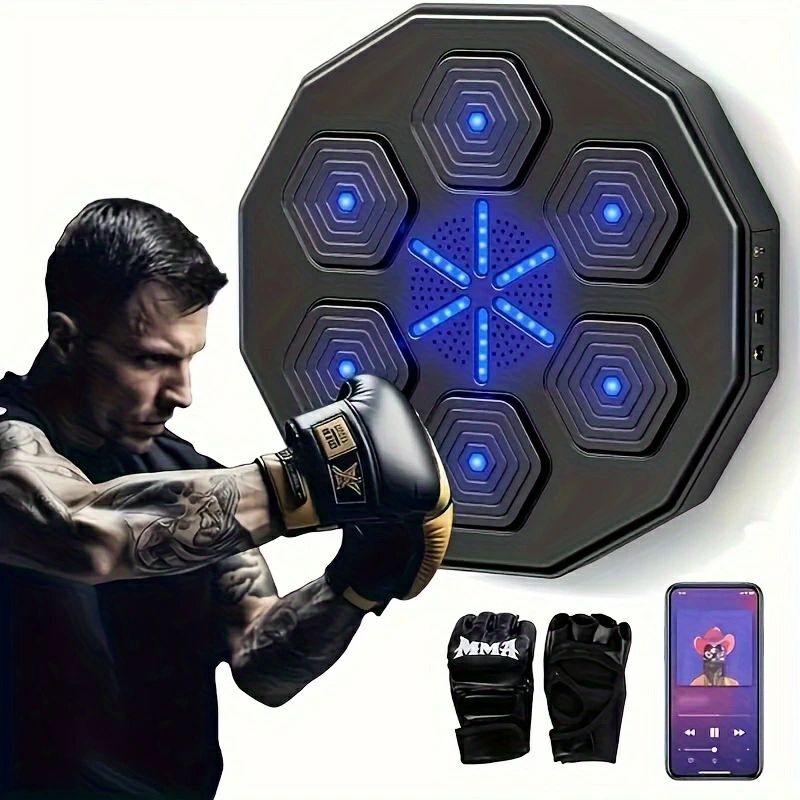 ミュージック ダイエット 家庭用 音楽再生 ボクシングマシーン Bluetooth 自宅 マシン パンチング 壁掛け