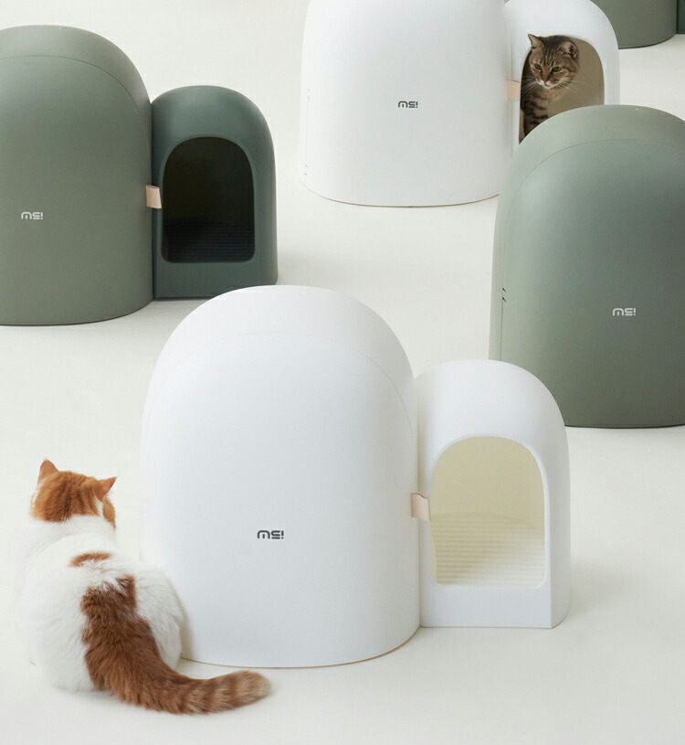 猫トイレ 大きめ 隠す 飛び散らない 隠すトイレ 猫 大型 ホワイト グリーン ピンク 本体 インテリア 散らからない フル ネコ ネコトイレ 清潔 67.7*49*50CM