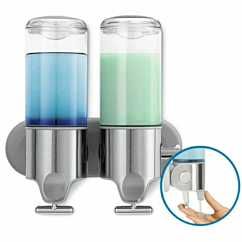 ウォールマウント 揚水機 444ml シングル ダブル トリプル ディフーザー ディスペンサー お風呂 シャンプー 上半身石けん コンディショナー 3個/2個/1個 その他-日用品雑貨・文房具・手芸