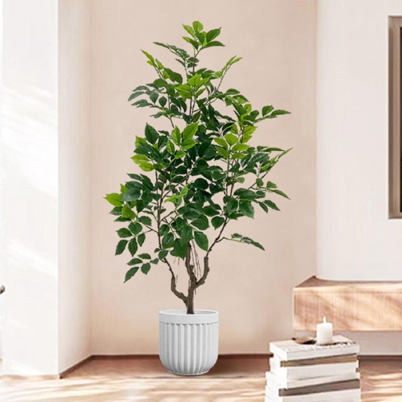 人工観葉植物 リアル ガジュマル 本物そっくり インテリアグリーン フェイクグリーン 大型 害虫駆除不要 枯れないグリーン 人工植物装飾 観葉樹 観葉植物 インテリアウェディング飾り ベランダ