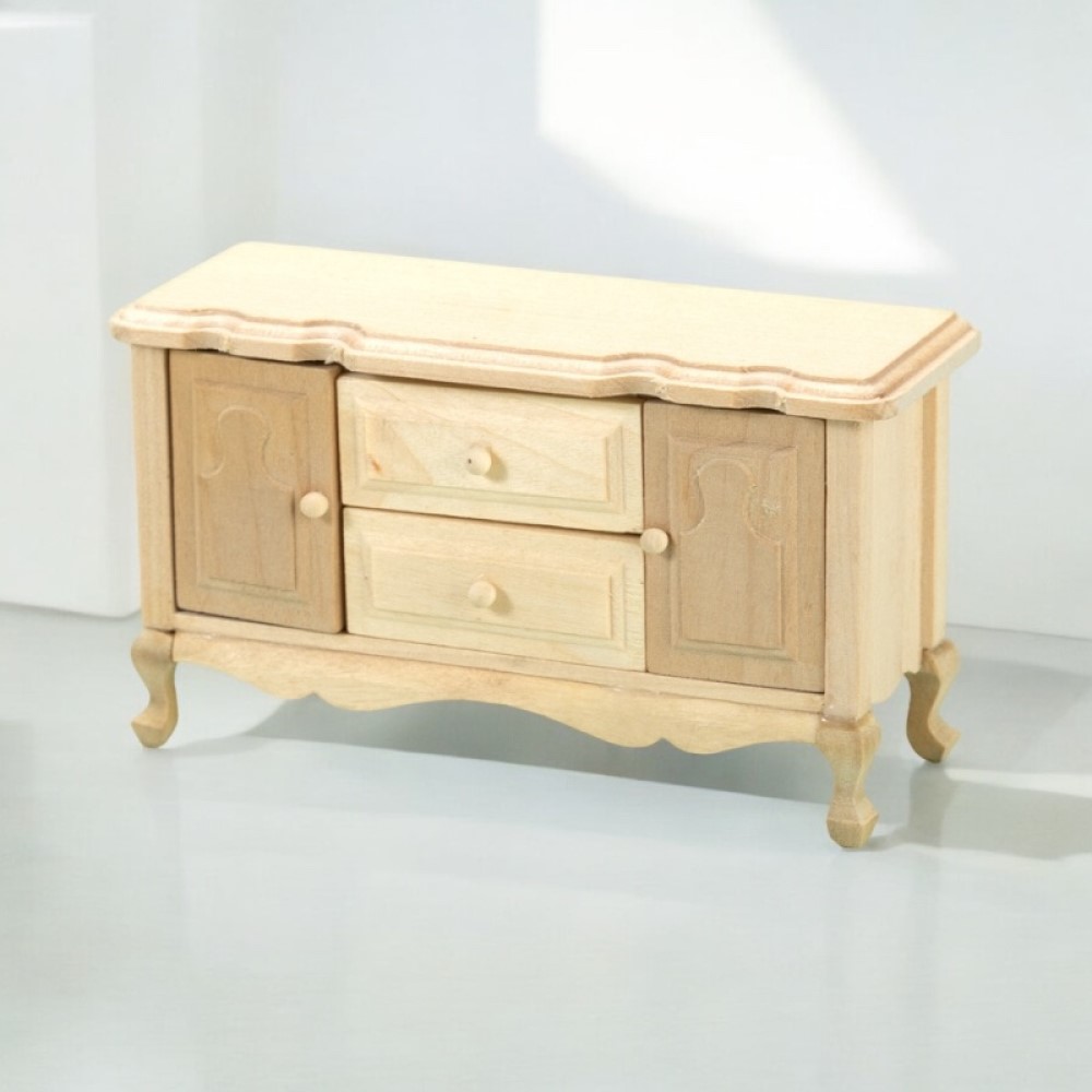 インテリア キャビネット　アンティーク風 ドールハウス　2段収納 ITM0109.jpg