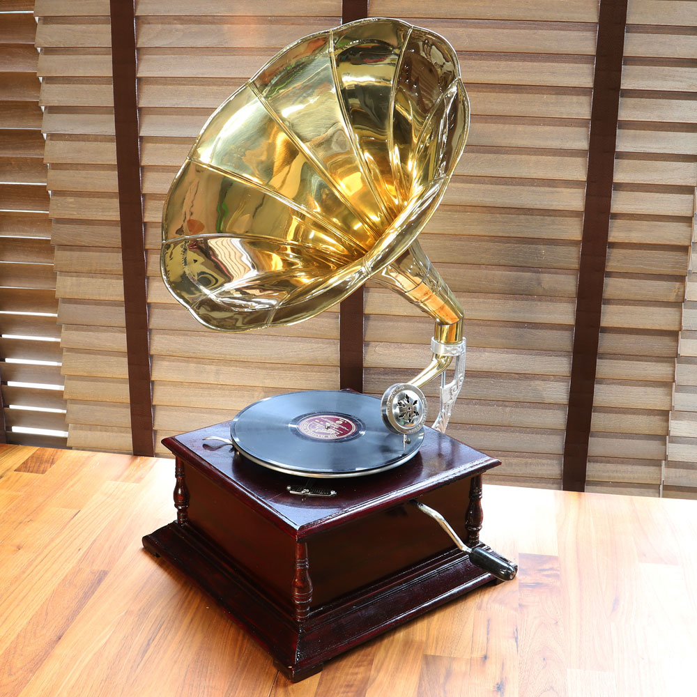 蓄音機 楽天市場】レコード 蓄音機 クラシック レトロ アナログゼンマイ