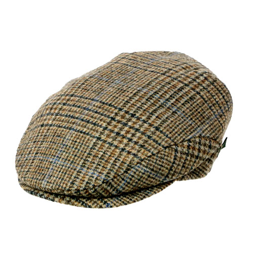 【アイルランドのウールハンチングキャップ】【Mucros Weavers / マクロス・ハンチング・トリニティーブリティッシュ（ブラウン）】正統派のツイードハンチング 手触りの良い羊毛ウールハンチング　ギフトに最適 アイルランド直輸入 Mサイズは完売　Lのみ