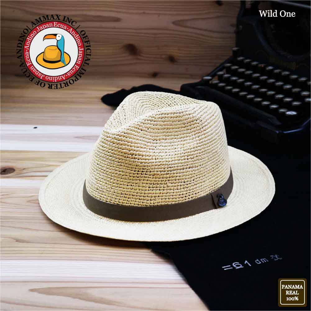 ecua-andino パナマハット ブリムハット M 新品 Ecua-Andino パナマハット レジェンド 純白モデル 人気の