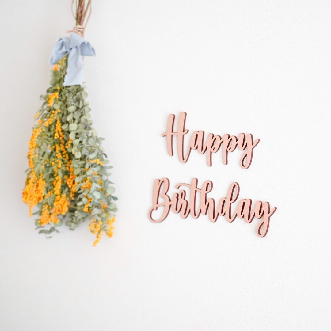 木製 レター フォト バースデー ベビー ガーランド ハッピー 飾り 誕生日 2歳 アイテム Happy グッズ ハーフ ウッド Birthday 1歳 バナー